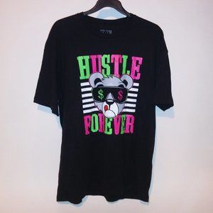 Paid Dues Mens T Shirt Black Pink Neon Green Graphic Tee Hustle Forever Short Sl